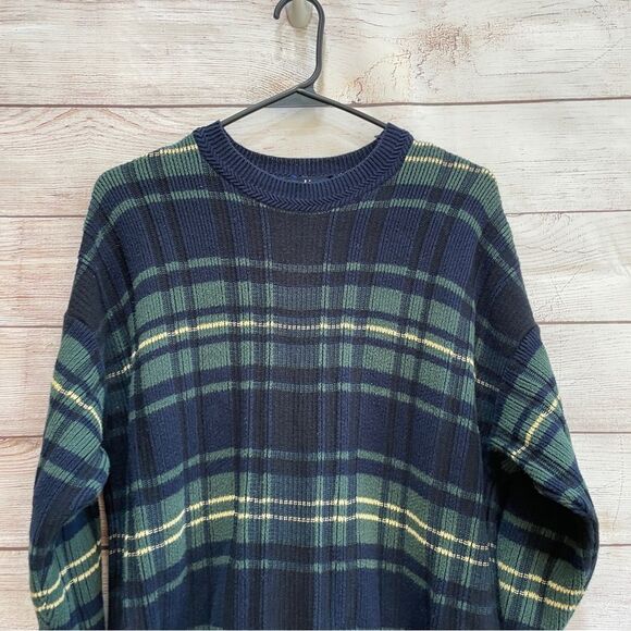 VINTAGE NAUTICA SWEATER IN BLUE AND GREEN STRIPES - Picture 2 of 5